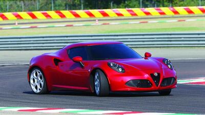 At 895 kilograms, the new Alfa Romeo 4C is feather-light even by race-car standards, with a chassis that is almost identical to the McLaren MP4-12C. Courtesy of Alfa Romeo