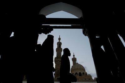 A worshipper at Cairo's Al Azhar mosque. After months of delay, Egypt's national dialogue will begin on May 3. AP