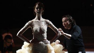 Michael Cinco's show was the hottest ticket at the inaugural Fashion Forward event. Pawan Singh / The National