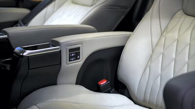 Seating controls for the Granvia.