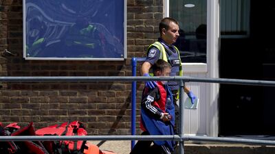 Child migrants arriving by boat in the UK. More than 8,000 people have travelled to Britain on small boats so far this year. PA