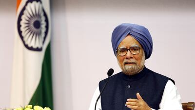 Mr Singh served as India's 13th prime minister from 2004 until 2014. AP