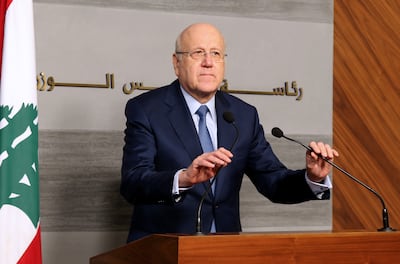 Lebanese Prime Minister Najib Mikati. EPA