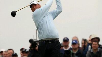 Thomas Bjorn, the Danish player, says the only way he plays golf is by staying focused on the shot in front of him.