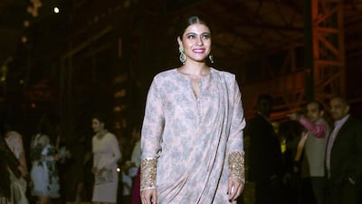 Bollywood Actress Kajol at the Sabyasachi Mukherji Fashion Show during Lakme India Fashion Week.