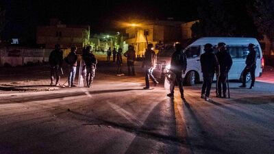 Riot police on patrol in Tebourba. Amine Landoulsi /AP Photo