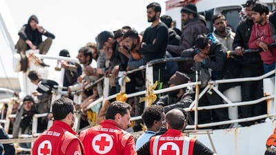 Italy's coasts are the first port of call for tens of thousands of migrants each year who arrive in Europe from North Africa. Getty Images