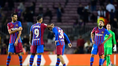 Barcelona's Camp Nou was only a third full against Alaves. AFP