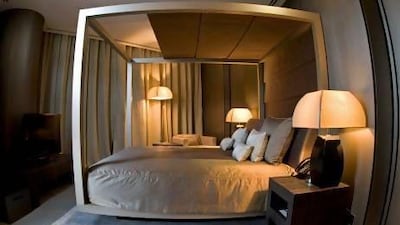 Technology manufacturers are queuing up to sell the latest gizmos to hotel chains such as the Armani Hotel in the Burj Khalifa, above. Jeff Topping / The National