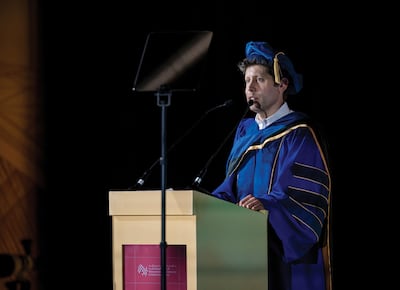OpenAI chief executive Sam Altman has received an honorary doctorate from MBZUAI