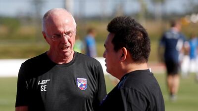 Philippines manager Sven-Goran Eriksson, left, believes his side can do themselves justice against South Korea. Reuters