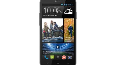 The HTC Desire 526G, a dual SIM 3G handset with a 4.7-inch display and an 8MP rear-facing camera. Courtesy HTC