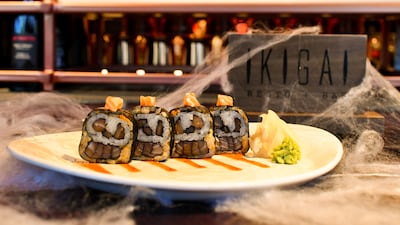 Monster maki rolls at Ikigai.