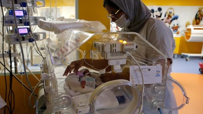 Ms Cisse's babies were delivered by caesarean section on Tuesday, May 4. AP Photo