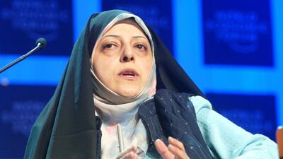 Masoumeh Ebtekar was expected to address Iranians on Friday. Michael Probst / AP Photo