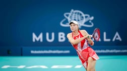 Elena Rybakina reached the semi-finals of the 2025 Mubadala Abu Dhabi Open, losing to eventual champion Belinda Bencic. Photo: Mubadala Abu Dhabi Open