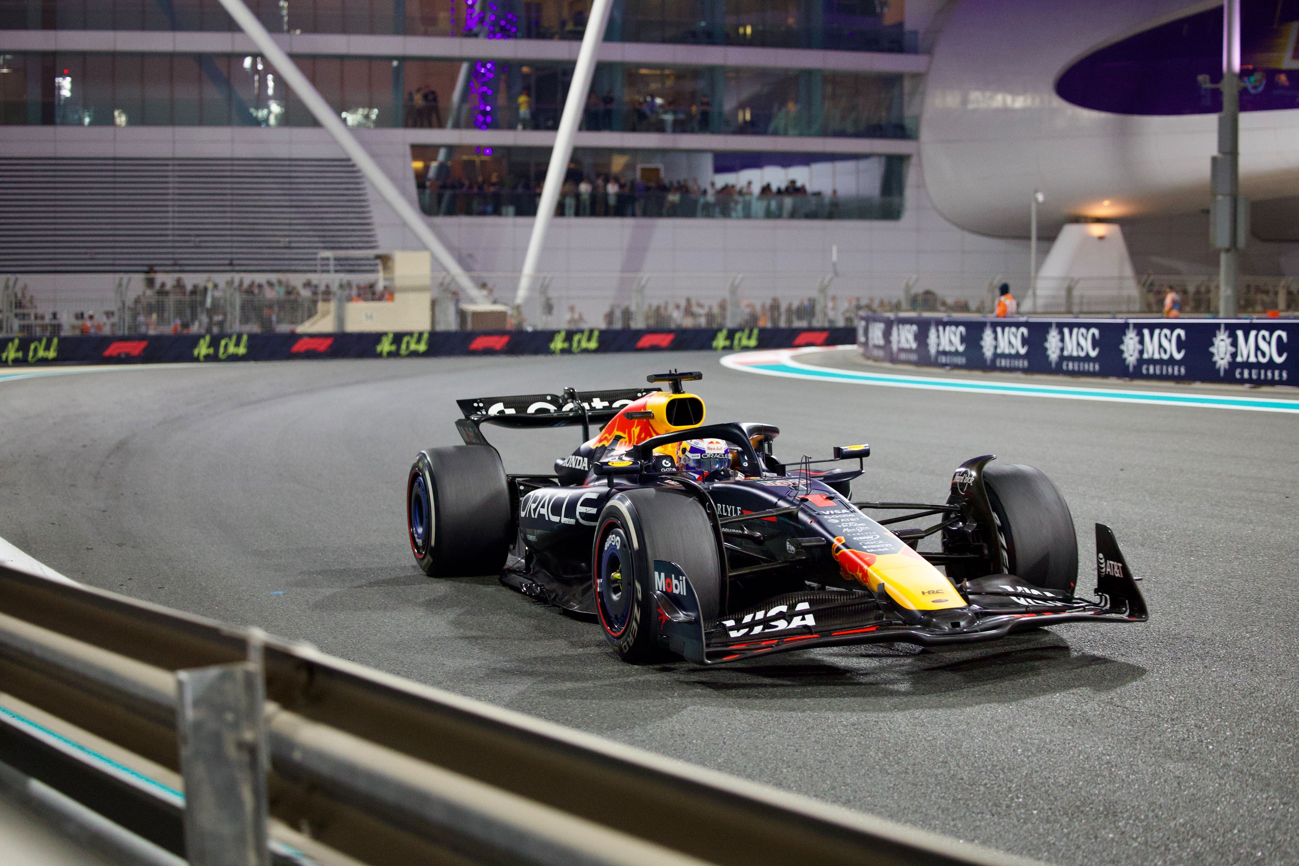 Max Verstappen at the Abu Dhabi Grand Prix