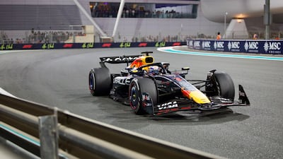Max Verstappen at the Abu Dhabi Grand Prix