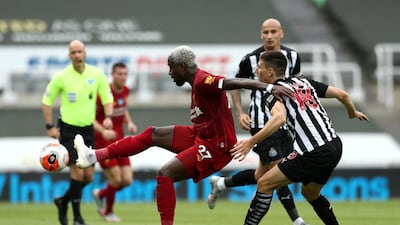 Federico Fernandez - 6: Newcastle's only fit senior centre-half stuck to the task well. One perfect sliding block to deny Salah chance to score in second half. Getty