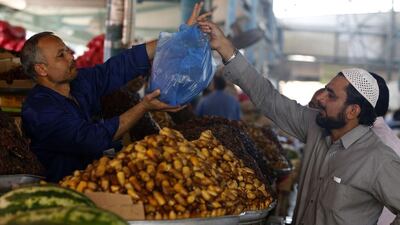 Dietician Sakina Mustansir said Ramadan was the perfect time to implement healthy and smart food choices. Karim Sahib / AFP