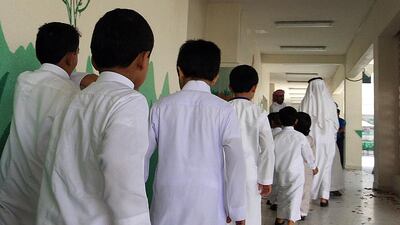 According to the study carried out by the Abu Dhabi Education Council, only about half of students in both state and public schools feel safe. Ravindranath K / The National