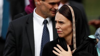 New Zealand's Prime Minister Jacinda Ardern leaves after the Friday prayers at Hagley Park outside Al-Noor mosque in Christchurch, New Zealand March 22, 2019. REUTERS