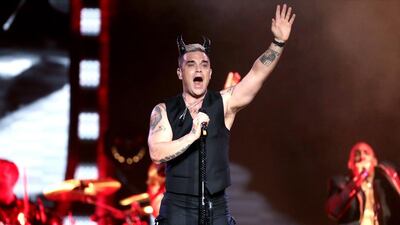 A reader is all praise for Robbie Williams, who performed at the du Arena on Saturday. Christopher Pike / The National