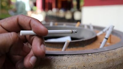 Doctors say the 29-day period is the perfect time of year to stub cigarettes out as Muslims abiding by the rules of the holy month are not allowed to smoke between sunrise and sunset. Pawan Singh / The National