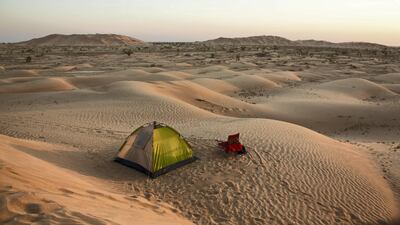 The deserts of Oman and the UAE present plenty of opportunities to go camping with family and friends. Getty