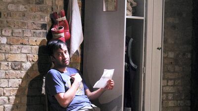 Actor Asif Khan plays all three parts in Love, Bombs & Apples. Courtesy Arab Arts Focus Edinburgh