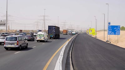 The additional lanes are expected to reduce travel times by up to a quarter. Photo: Dubai Media Office