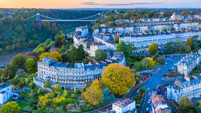 Clifton Suspension Bridge spanning the River Avon and linking Clifton and Leigh Woods, Bristol, England, United Kingdom, Europe. Getty Images
