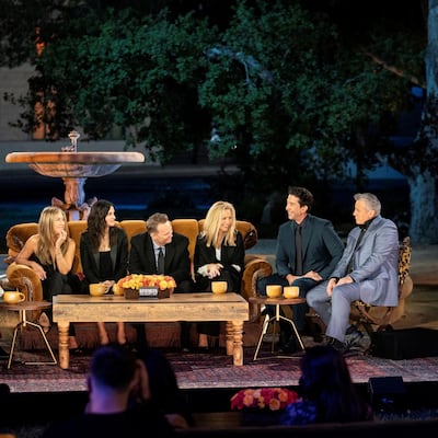 Jennifer Aniston, Courteney Cox, Matthew Perry, Lisa Kudrow, David Schwimmer and Matt LeBlanc take part in the special 'Friends: The Reunion', which was broadcast last week. NBC