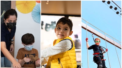 From left, OliOli, Dig It and Circuit X are among the venues holding summer camps for children in the UAE this summer