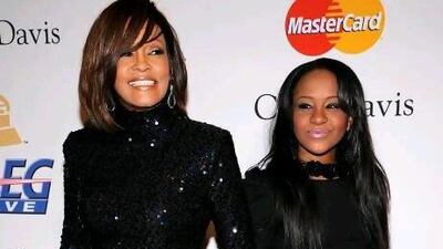 Whitney Houston with her daughter Bobbi Kristina Brown in February last year.