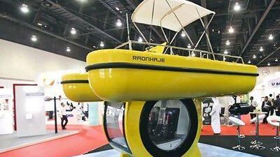 The Made In Korea Fair, which promotes business between the UAE and South Korea, at the Abu Dhabi National Exhibition Centre. Lee Hoagland / The National