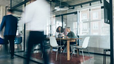 Sixty-eight per cent of UAE companies said they conduct an annual pay review, according to a survey by Aon. Getty