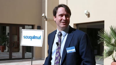 Peter Zemsky, deputy dean and professor of strategy at Insead, speaks at a conference to discuss how Fintech is disrupting the banking landscape and how local banks are reacting to the increased digitisation trend in Dubai. Ravindranath K / The National