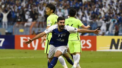Omar Khribin's victory was well deserved following a stellar 2017 with Al Hilal and Syria. AFP