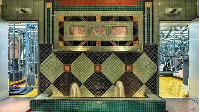 Art Deco-style spa and gym at The Beverly House