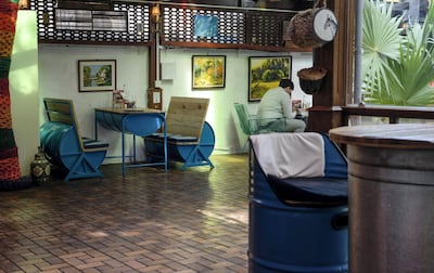 The Art House Cafe interior has a relaxed ambience. Khushnum Bhandari / The National