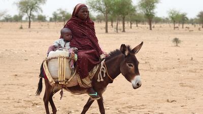 Sudanese refugees cross into Chad as they flee the fighting between the army and a paramilitary unit. AFP
