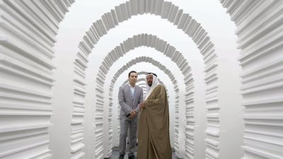 Dr. Sheikh Sultan bin Muhammad Al Qasimi, Supreme Council Member and Ruler of Sharjah, today inaugurated the 22nd edition of Sharjah Islamic Arts Festival, under the theme, ‘Prospect’ organised by the Cultural Affairs Department at the Sharjah Department of Culture, at the Sharjah Art Museum. WAM