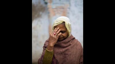Shobha Dasi, 69. Dasi says, 'I’ve been here many years. It’s good that I can be here, because I don't have any children to take care of me.'