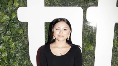 Brooklyn Letexier-Hart attends the 'Night Raiders' premiere during the festival. AFP