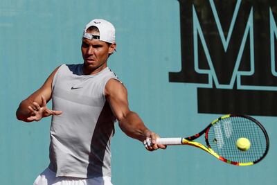 Rafael Nadal on the Madrid practice courts. Mariscal / EPA