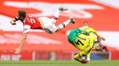 OUT: Arsenal ended the season playing with a back three with the experienced Shkodran Mustafi deployed on the right hand side. Failed to dispel the belief that over the course of 90 minutes a multitude of mistakes can be drawn out of the Germany international. Reuters