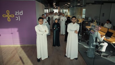 Sultan Al Asmi, co-founder and chief executive of Zid, left, with Mazen Al Darrab, right. The company aims to boost its presence in Saudi Arabia and expand into newer markets in the GCC. Zid