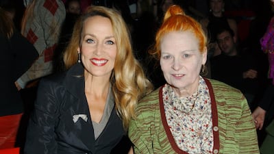 Jerry Hall and Westwood in January 2005. PA