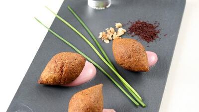 The iftar at Nine7One in The Oberoi hotel will serve food with a modern twist from nine Arab countries. Dishes include lobster kibbeh with beetroot hummus, sea bass kunafi crisp with lemon chilli dip and braised short ribs ras el hanout. Courtesy Nine7One